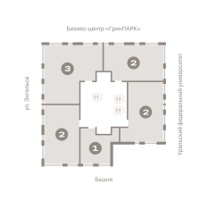 55.00 м² | 15 - 25 эт. 01