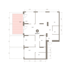 126.00 м² | 1 - 8 эт. 00