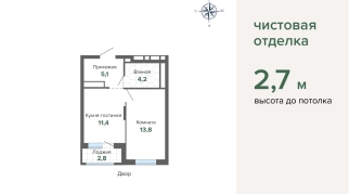 37.22 м² | 30 - 31 эт.