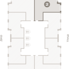 70.00 м² | 21 - 25 эт. 01