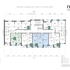 63.93 м² | 6 - 24 эт. 01