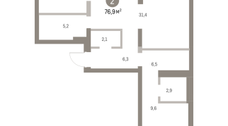 78.00 м² | 9 - 9 эт.