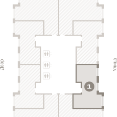53.00 м² | 23 - 25 эт. 01