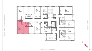 34.40 м² | 7 - 8 эт.