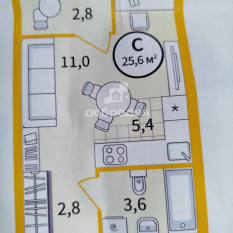 1-к квартира | 24.15 м² | 7 - 12 эт. 10