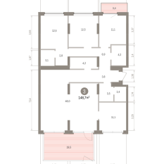 148.00 м² | 2 - 7 эт. 00