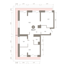 95.00 м² | 7 - 7 эт. 00