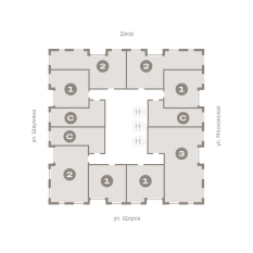 63.00 м² | 18 - 24 эт. 110