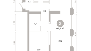 66.00 м² | 5 - 17 эт.