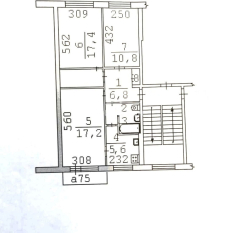 61.80 м² | 5 - 5 эт. 60