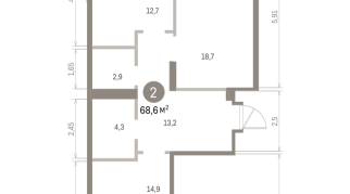 68.00 м² | 9 - 9 эт.