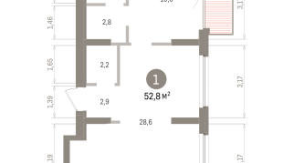 52.00 м² | 9 - 9 эт.