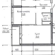 56.50 м² | 3 - 21 эт. 01