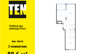 80.60 м² | 4 - 9 эт.