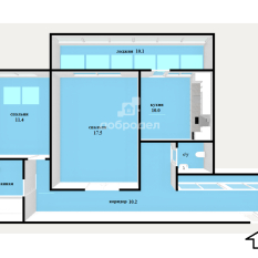 2-к квартира | 62.00 м² | 8 - 10 эт. 61