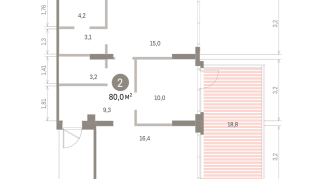 79.00 м² | 1 - 9 эт.