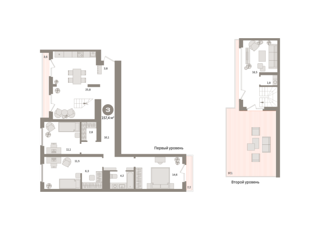 157.00 м² | 7 - 7 эт.