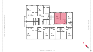 35.00 м² | 3 - 8 эт.