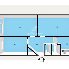 3-к квартира | 60.30 м² | 2 - 5 эт. 51
