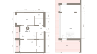 142.00 м² | 7 - 7 эт.