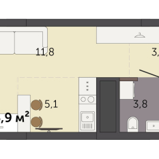 23.90 м² | 25 - 32 эт. 00