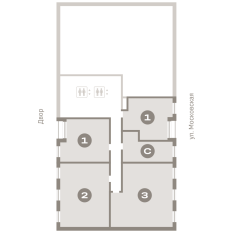 41.00 м² | 2 - 17 эт. 110