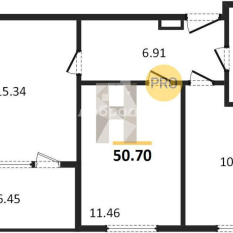 63.00 м² | 21 - 25 эт. 60