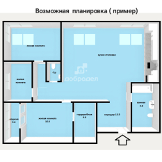 3-к квартира | 107.00 м² | 19 - 24 эт. 60