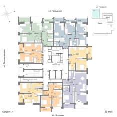 43.90 м² | 23 - 25 эт. 00