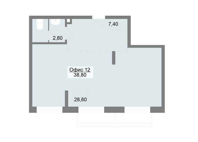38.80 м² | 2 - 10 эт.