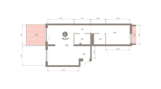 74.00 м² | 2 - 9 эт.