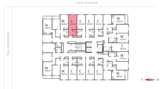22.60 м² | 16 - 25 эт.