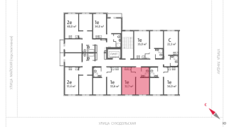 32.70 м² | 5 - 8 эт.