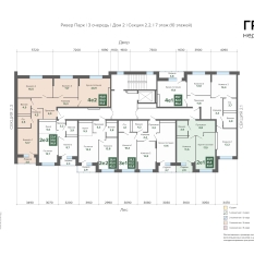 43.83 м² | 7 - 24 эт. 01