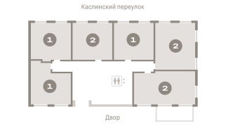 64.00 м² | 1 - 8 эт.
