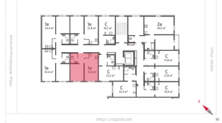 32.80 м² | 5 - 8 эт.