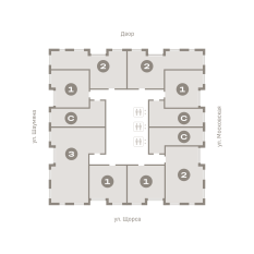 42.00 м² | 3 - 24 эт. 110