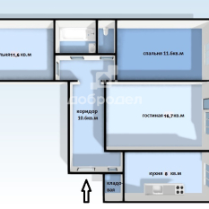3-к квартира | 62.80 м² | 2 - 5 эт. 50