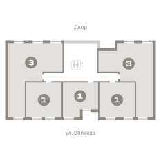81.00 м² | 5 - 7 эт. 91