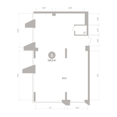 110.00 м² | 13 - 25 эт. 01