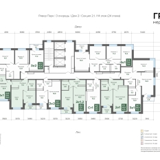 47.47 м² | 14 - 24 эт. 01