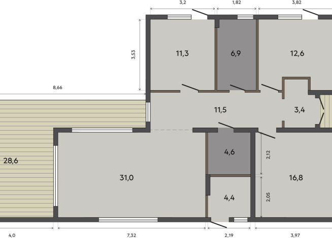 140.80 м²