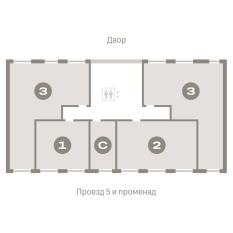38.00 м² | 2 - 9 эт. 80