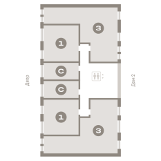 43.00 м² | 2 - 8 эт. 71