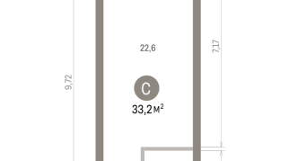 33.00 м² | 11 - 25 эт.