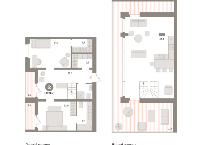 142.00 м² | 7 - 7 эт.