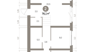 76.00 м² | 1 - 9 эт.