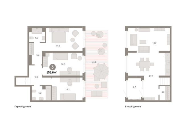 158.00 м² | 2 - 9 эт.