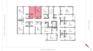 32.80 м² | 6 - 8 эт.