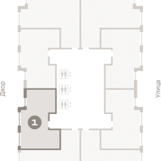 53.00 м² | 21 - 25 эт. 01